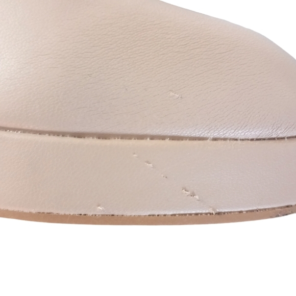 NEW Wide Fit Knee High Schuh Bella Tan Second Skin Platform Boots Size 8 - Picture 12 of 14